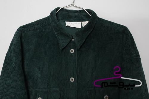 پیراهن کبریتی درشت سبز کله غازی